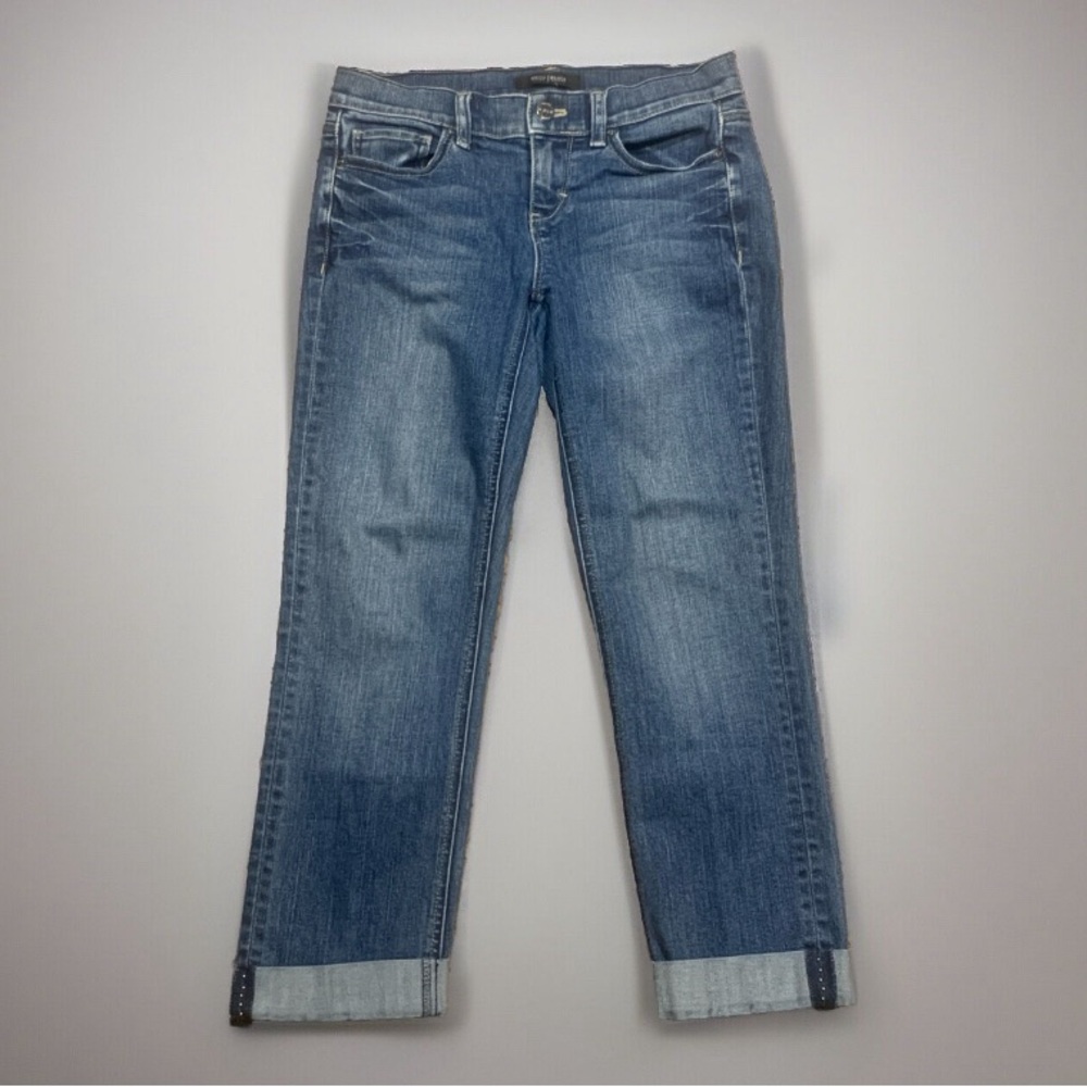 White House noir slim crop jeans size 2